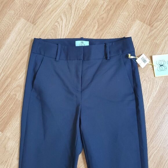 CeCe Stretch Twill Straight-Leg Pants Size 2 - Picture 3 of 12